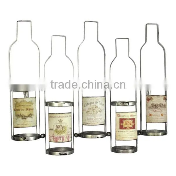 Metal Decorative Wine Rack Wine Bottle Holder Wholesale Table Wine Rack