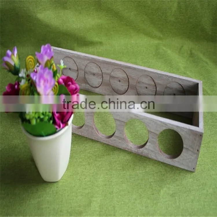 Antique color finishing Function of wooden test tube rack for sale