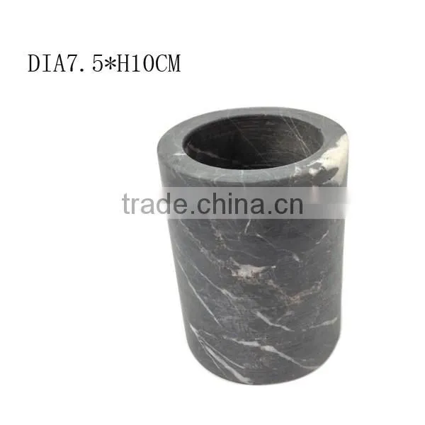 Customized decorative wooden lids for unique marble candle jars 2016 newly designed candle holder