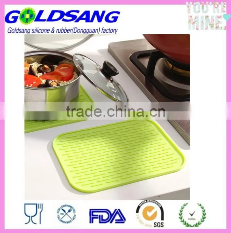 blue grey orange yellow silicone mat trivet tray pan table oven mat