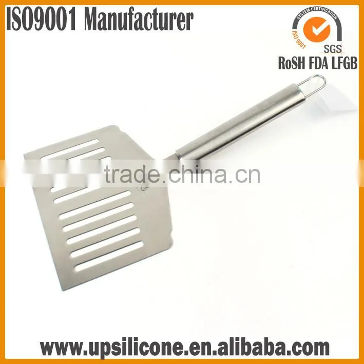 food grade stainless steel bbq spatula, bbq grill spatula with serrated edge