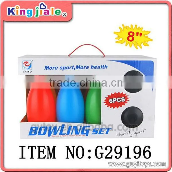plastic bowling toy set