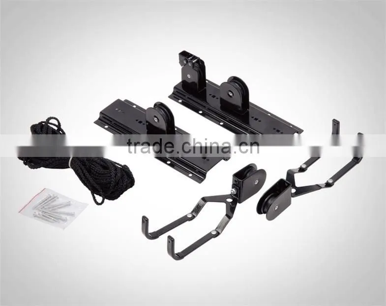 Bicycle Lift Bike Ceiling Mount Pulley Hoist Rack Garage Storage Hooks Hanger A1417