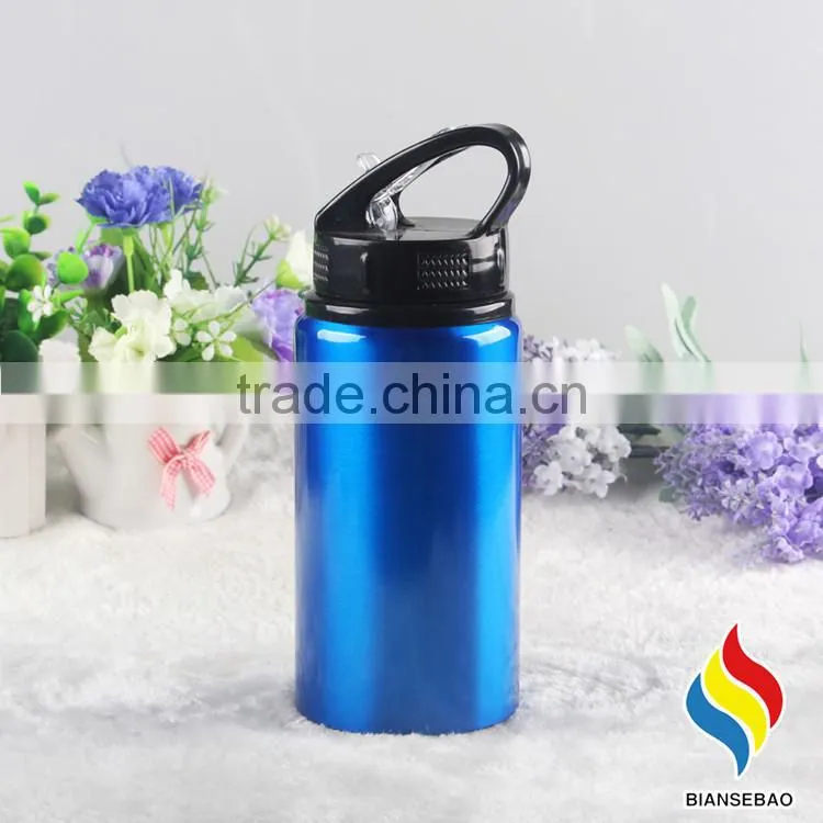 with custom printing wide mouth travel water bottle