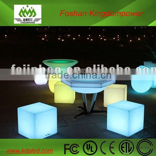 40cm/IP65 RGB Color Change led illuminated seating cube