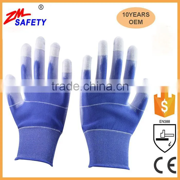 Colorful 13Gauge U3 Liner Coated PU Protective Gloves for Light Work Garden Use