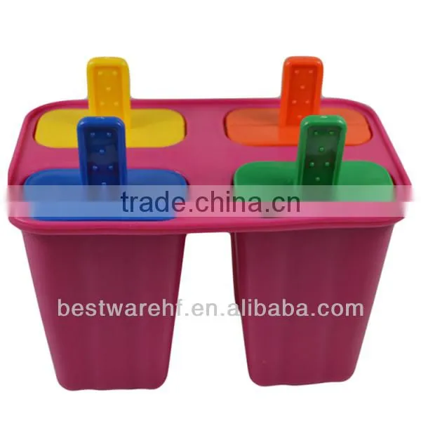 silicone molds for ice popsicle 4 cavities silicone ice cream popsicle molds