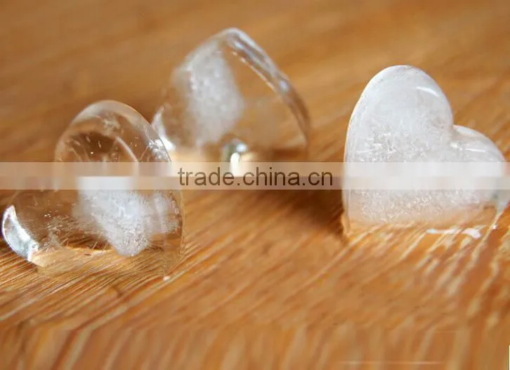 red love heart shaped silicone ice cube tray