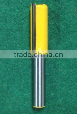 Straight Router Bit with tungsten carbide cutting edge