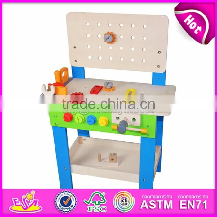 Best sale educational toys wooden kids tool bench W03D042