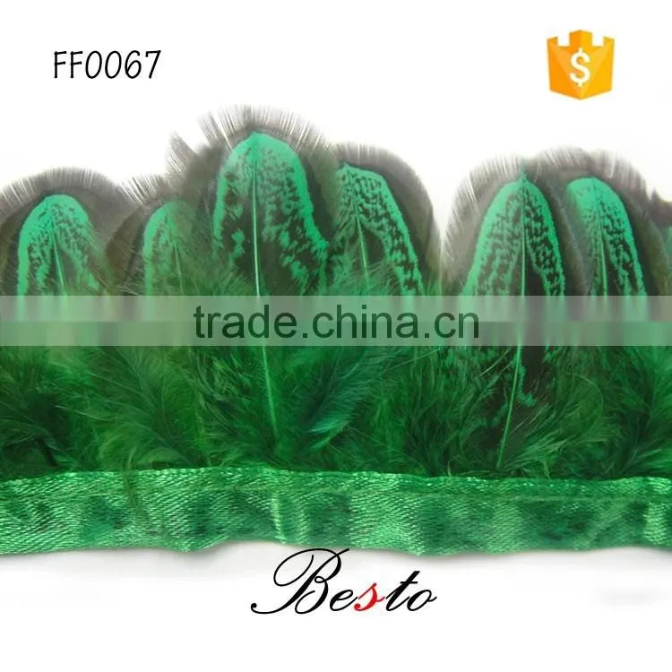 Cheap wholeasel new custom artificial dyed decorative feather trimming for decoration