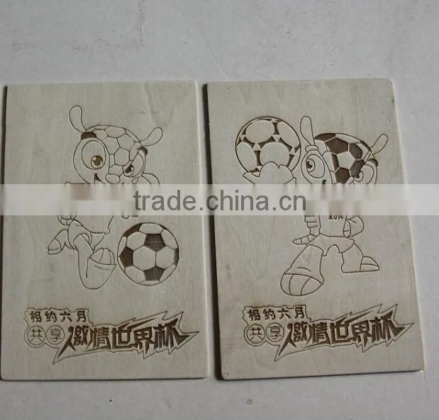wooden postcard