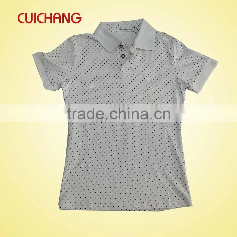 wholesale heat transfer/silk screen print polyester/cotton custom design jersey polo shirts MQF-072
