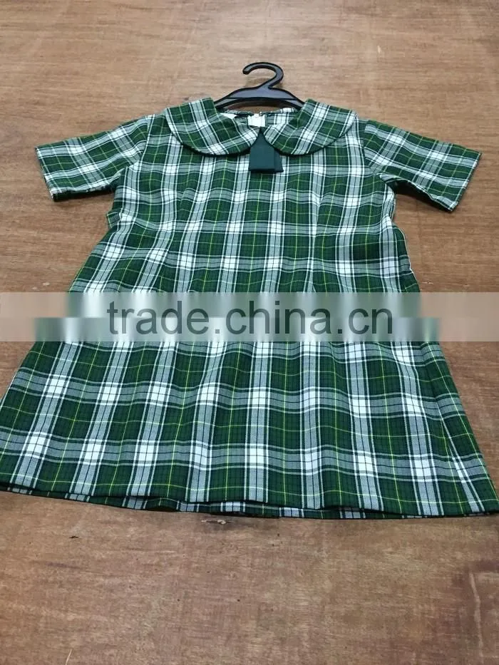 primary school uniform designs kids check fabric school girls pinafore