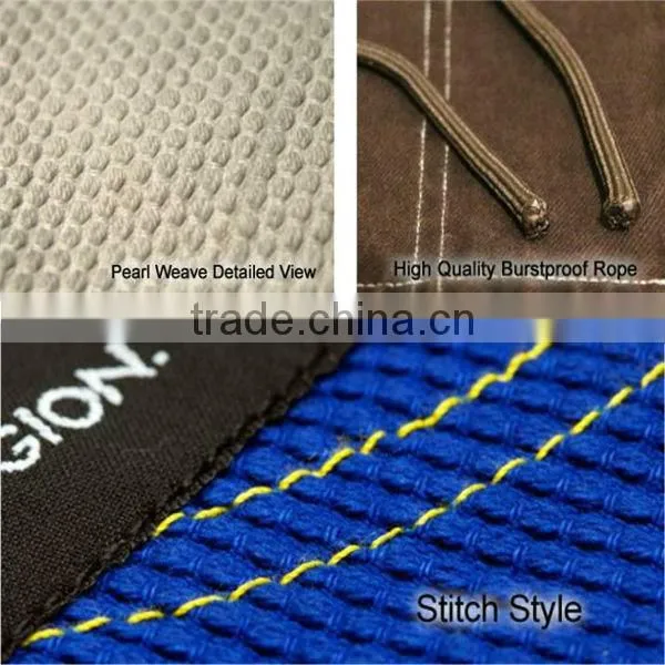Lastest design bjj gi kimono custom bjj gi high quality 100% cotton pearl weave fabric accept paypal bjj gi