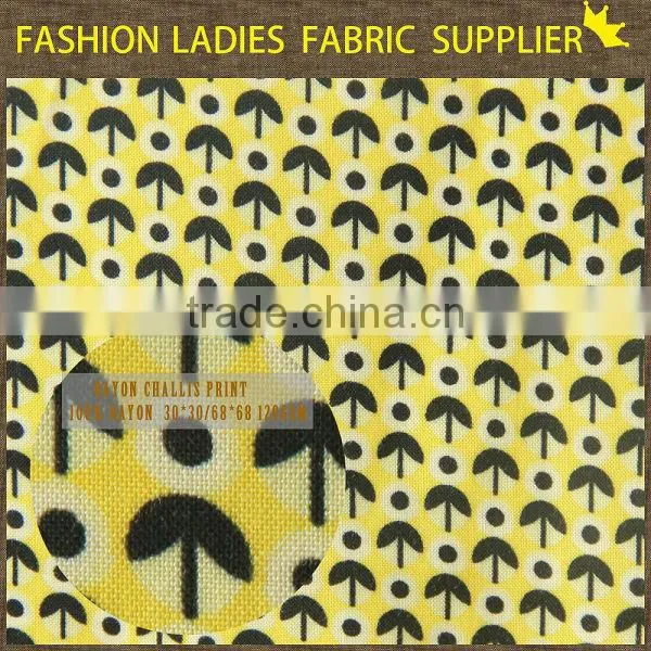 shaoxing cichengtex printed rayon fabric and wholesale 100% rayon fabric