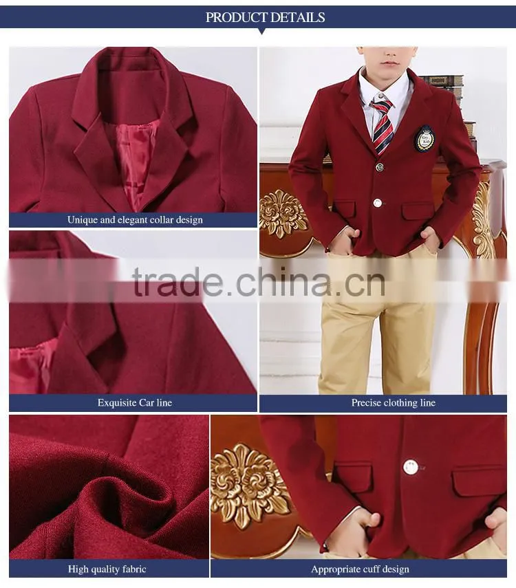 British wind suits school boys and girls uniforms trousers sets spring and autumn middle school students uniform custom made