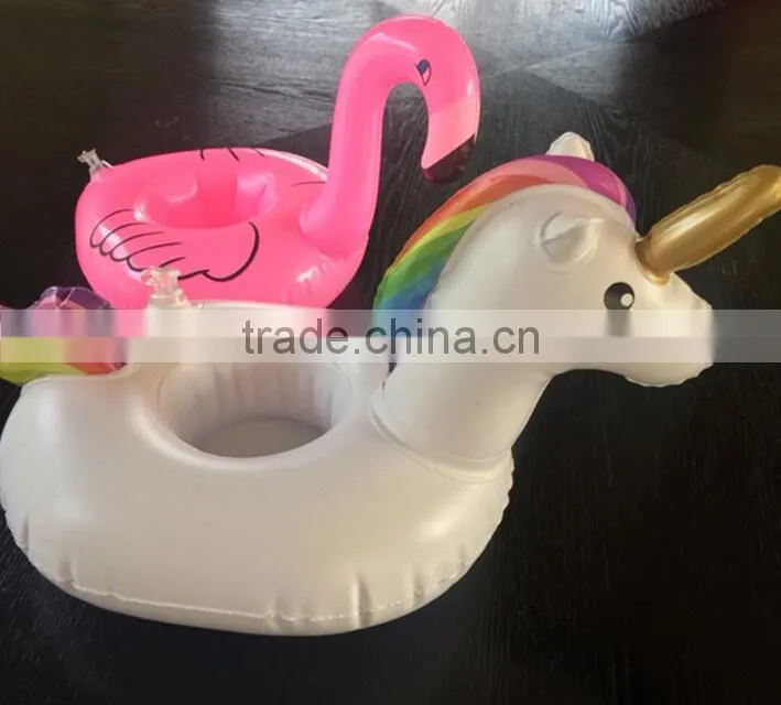 Inflatable Unicorn Cup Holder Drink Float Unicorn Drink Pool Float