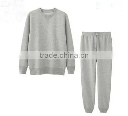 customized cheap plain blank pajamas good quality CVC80/20 fleece 300grm wholesale cheap customized comfort fabric for pajamas