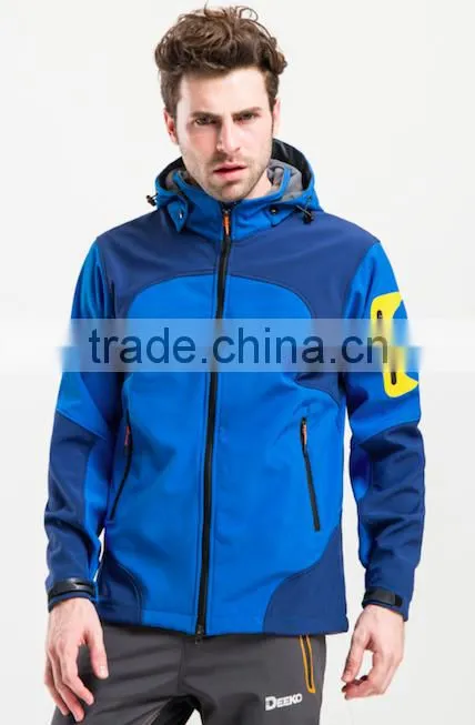 Instocked oem Softshell fleece jacket windbreaker outdoor nice design hiking jacket fishing jacket