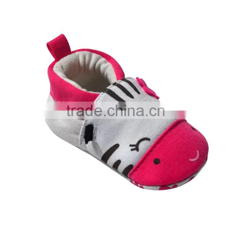 Cute smile cat face printed Baby footwear