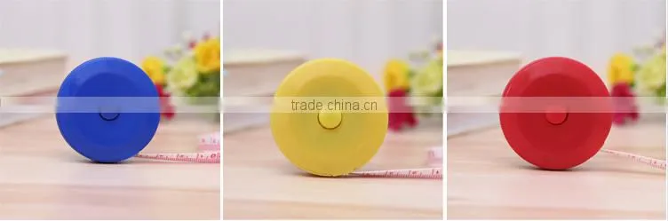 150cm round tailor PVC measuring tape keychain