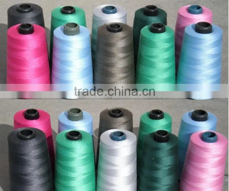 assorted color of 20/2 100%polyester sewing thread with competitive price and custom packages