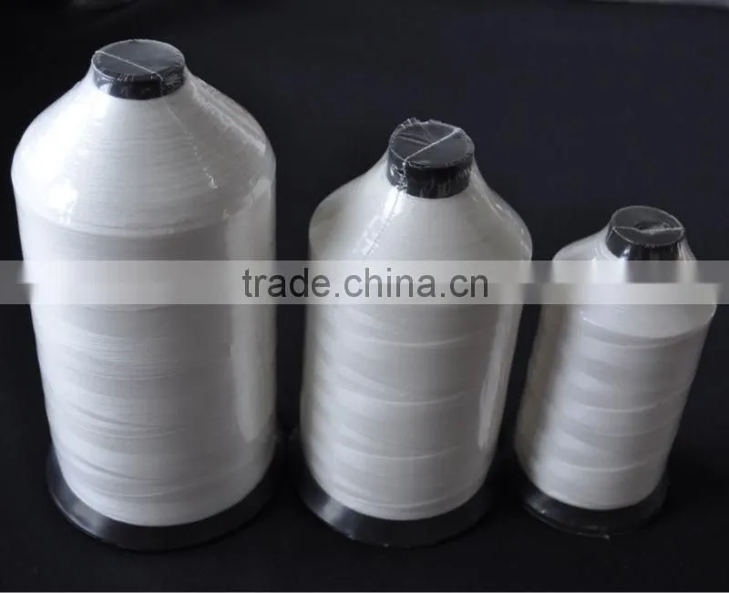 raw white nylon 6 bonded thread