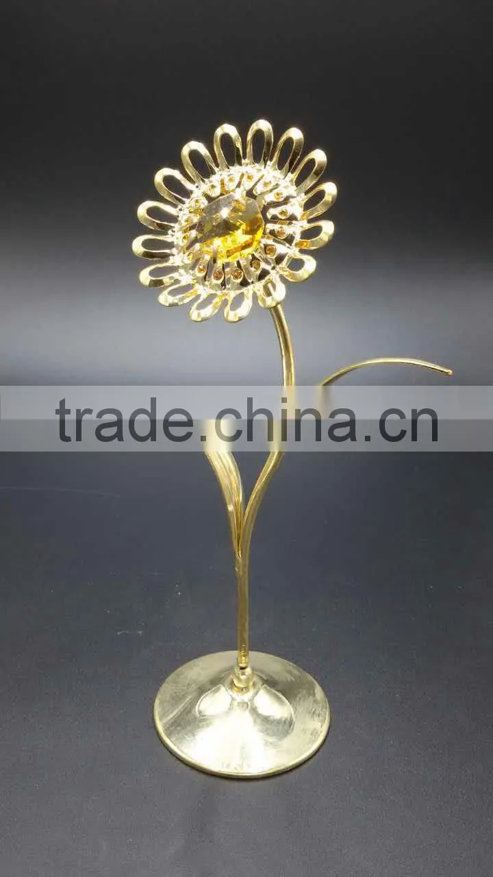 swan golden plated gift