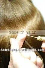 wood hair loop pulling needle, hair extension pulling needle