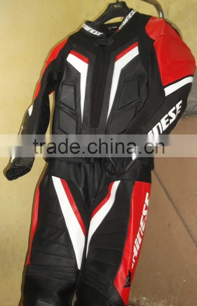High Quality COW hide Leather Motorcycle Suit