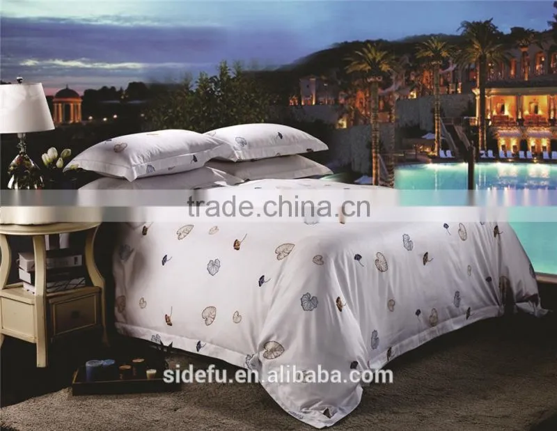 High Quality Queen Size Printed Hotel Duvet Cover Set