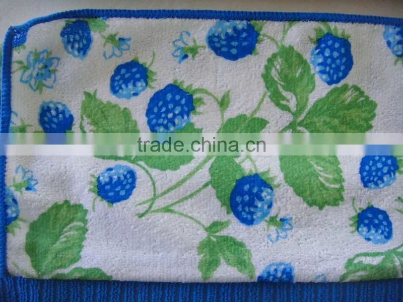 high quality square printed kitchen towel