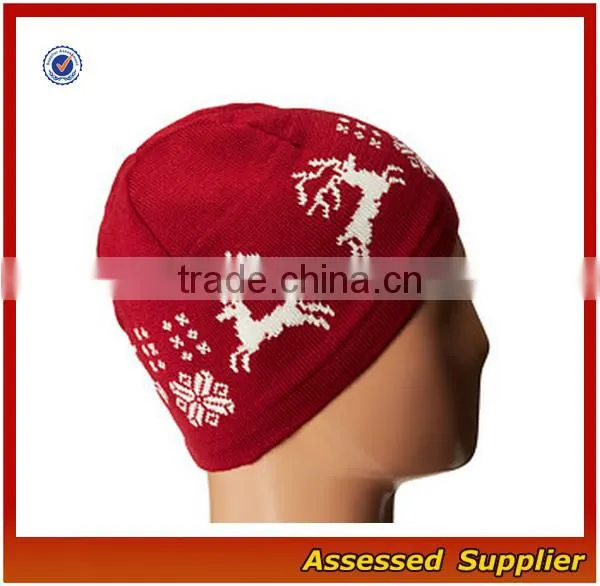 XJ01080/Christmas elk knit hat /fashion trend christmas elk knit hat in winter