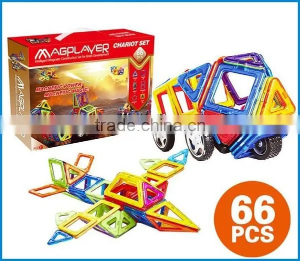 Intelligent magnetic construction set toys for brain development