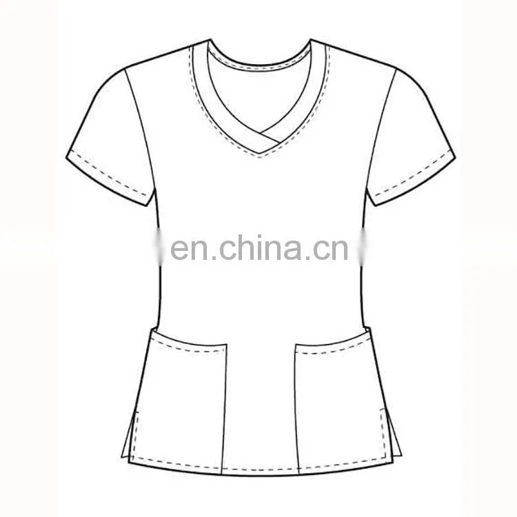 2017 Top China Supplier Short Sleeve Medical Scrub Uniform