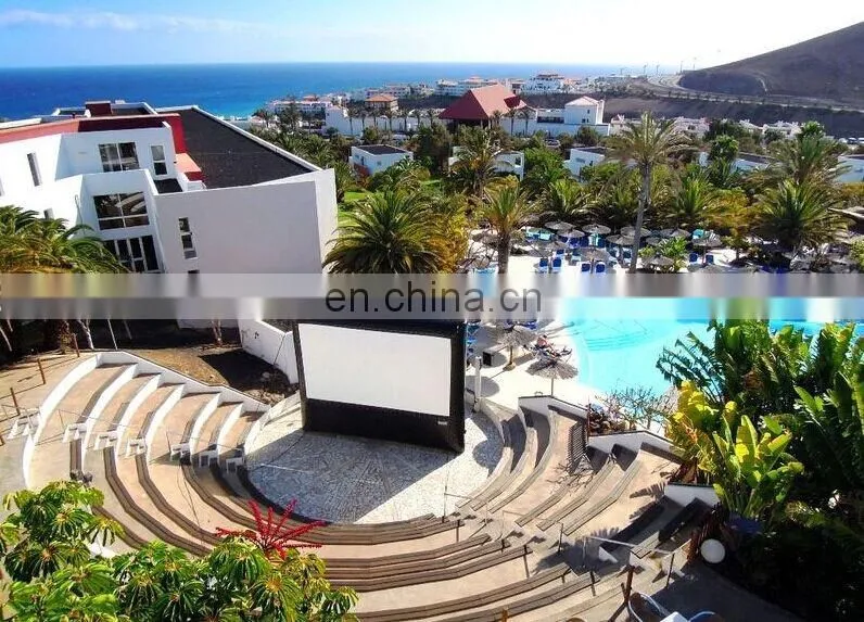 24ft strong inflatable projector open air giant movie screen for film festival