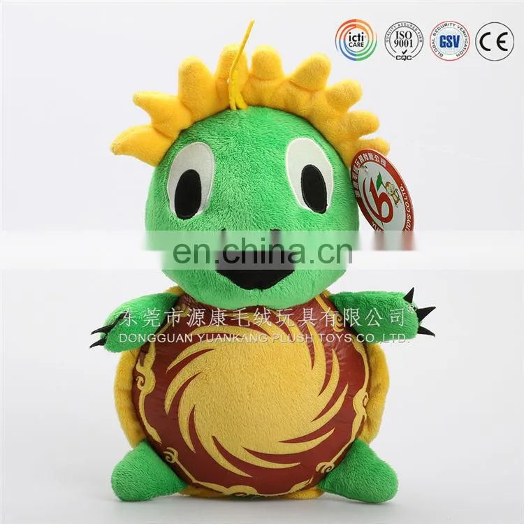 ICTI audited plush toys manufactory plush stuffed soft turtle toy with red cap