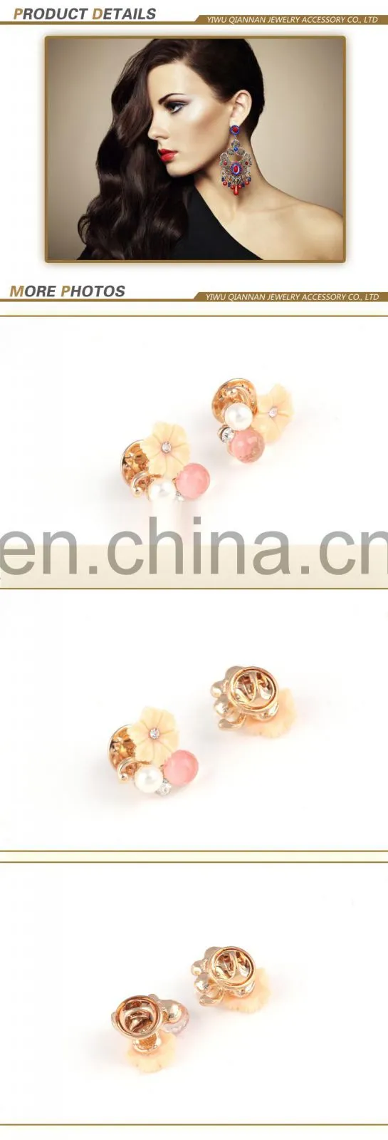 Flower rhinestone pins crystal decorative buttons costume sewing accessories buttons
