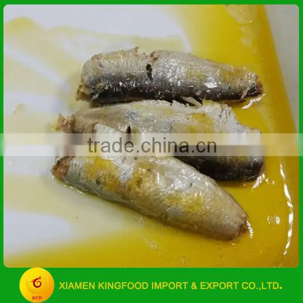 Canned sardine in vegetable oil to west Africa,125g club can