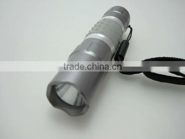 High power pocket straw hat aluminum mini LED flashlight