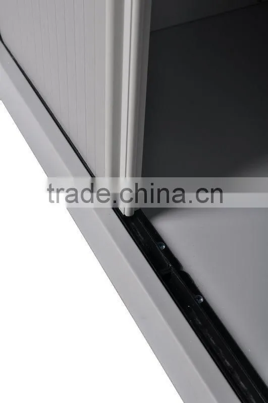 Luoyang high quality slats tambour sliding door cabinet
