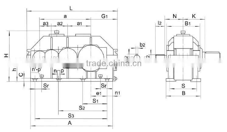 speed transmission worm reducer