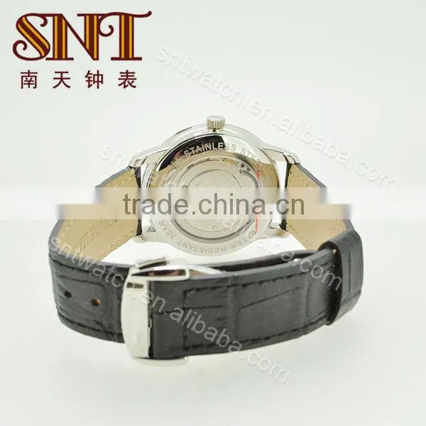 SNT-ME064 mechanical leather watch genuine leather wrap watch