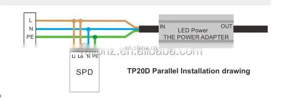 Surge Protector With LED Indicator TP20D