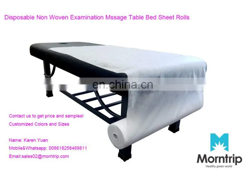 Disposable Bed Sheet Rolls for Massage Facial Waxing and Body Treatments Exam Bed Covers