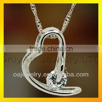 hot sell cheap metal silver jewelry garnet pendant