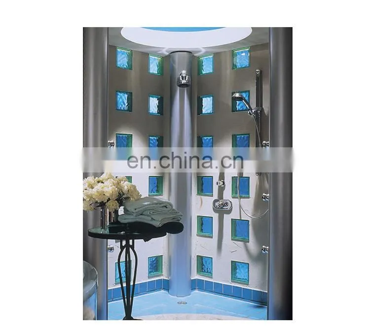 Patten Texture Eco-friendly Outdoor Wall Decorative Exterior Hollow Glass Brick