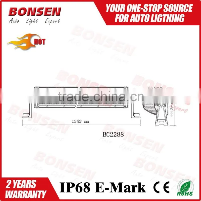 wholesale 50 inch automobile LED bar light off road bar lamp 3w CREEs waterproof IP67 motor parts accessories