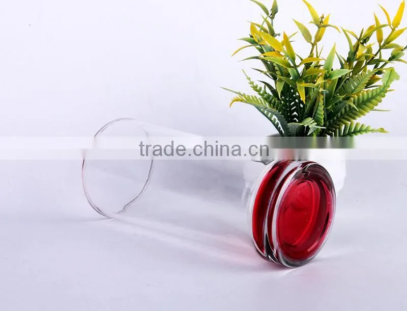 Modern designs round double wall mini glass beer mug / glass tea mug
